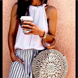 Anthropologie Cloth & Stone linen sleeveless top